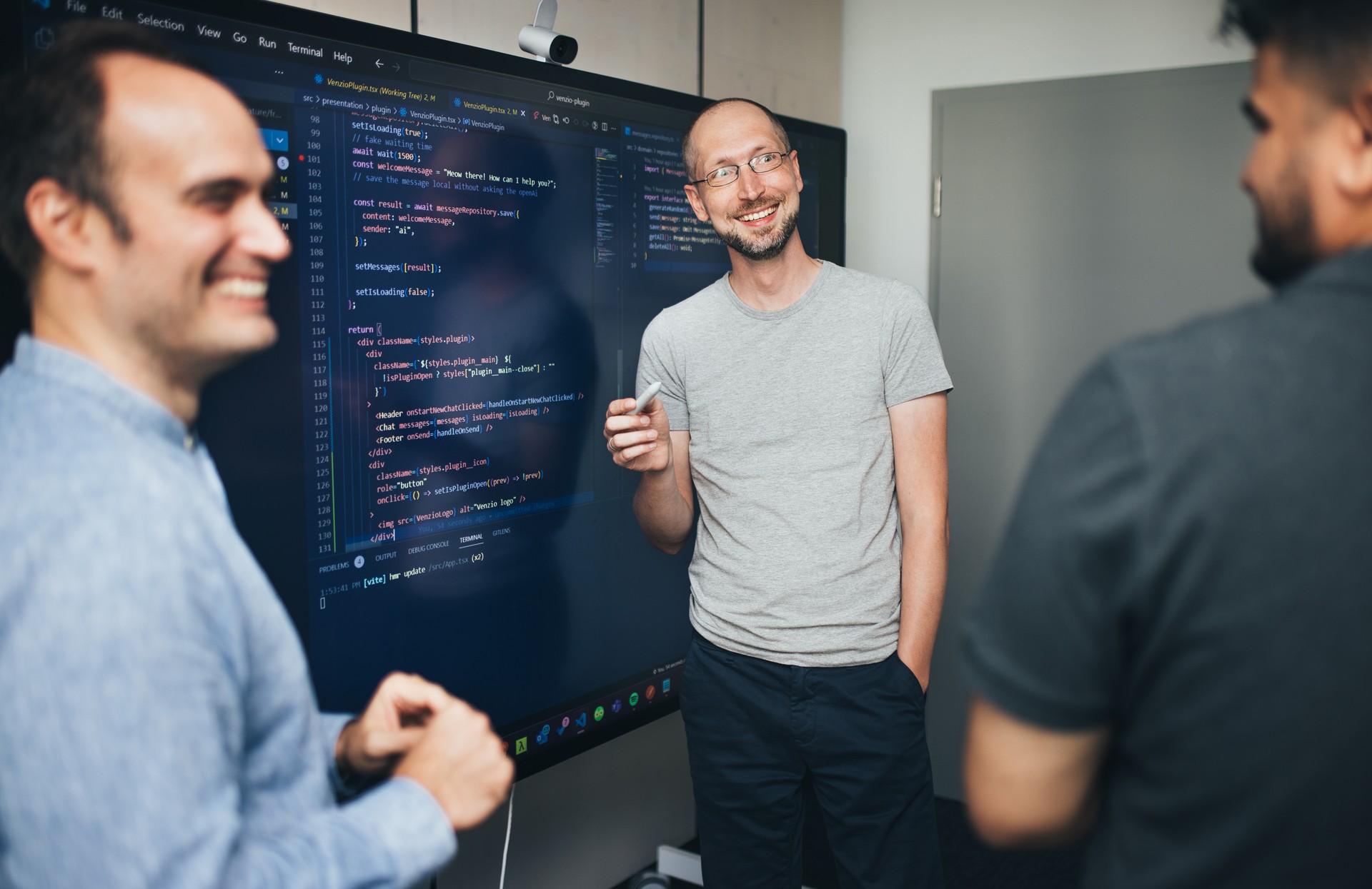 vent.io Entwickler erklärt Code